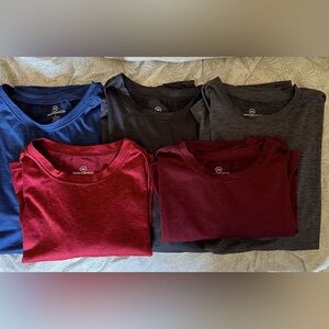 Five Realessentials Climate Cool Performance Shirts L